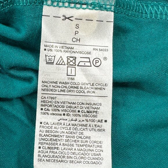 Old Navy Women's Size Small Top Tank Sleeveless Teal Preowned - Picture 4 of 10